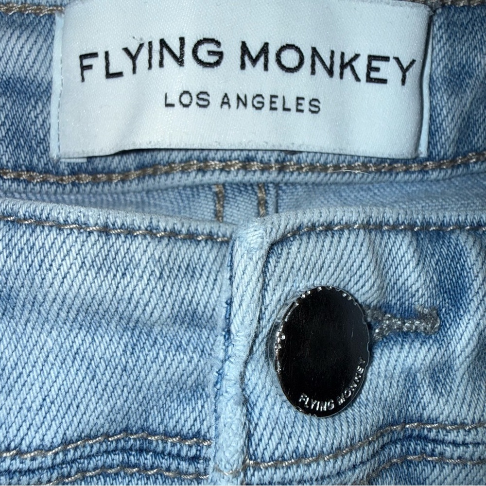 Flying Monkey High Rise Boot Stretch Jeans Light Blue women’s sz 30 - Picture 10 of 16